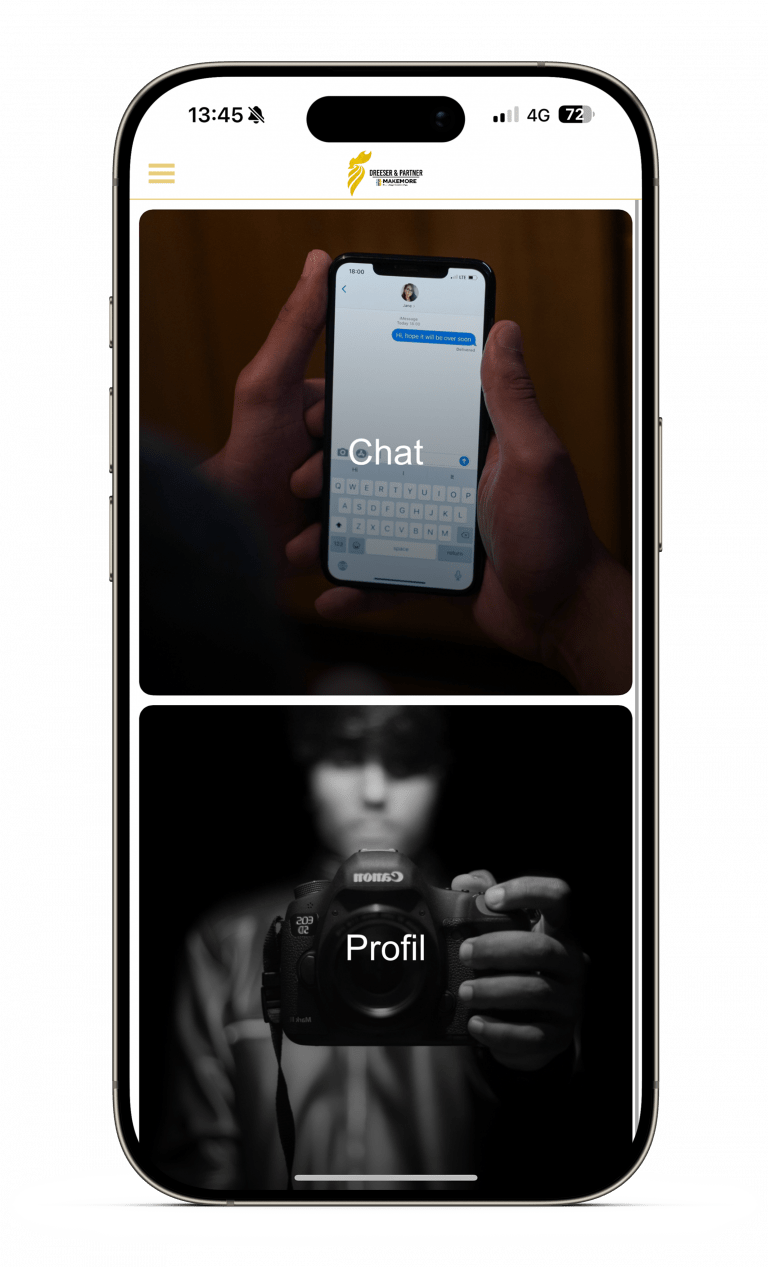 01- iPhone 16 Pro Mockup Front View Personlicher bereich